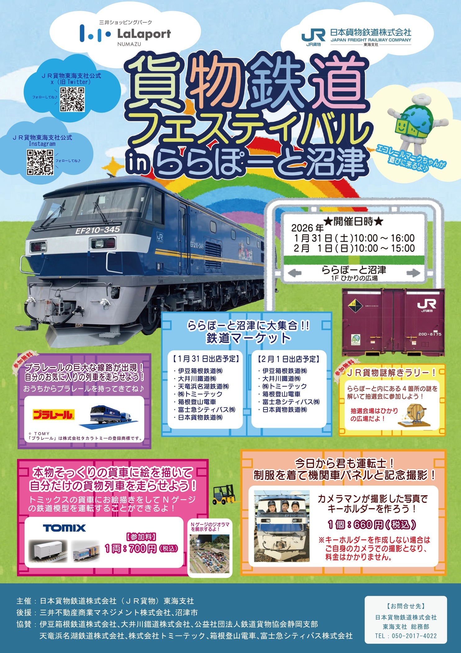 貨物鉄道フェスティバル in ららぽーと沼津（2026年1月31日） - 鉄道コム