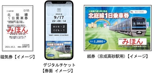 北総鉄道 1日乗車券 春季版 発売（2026年3月28日～） - 鉄道コム