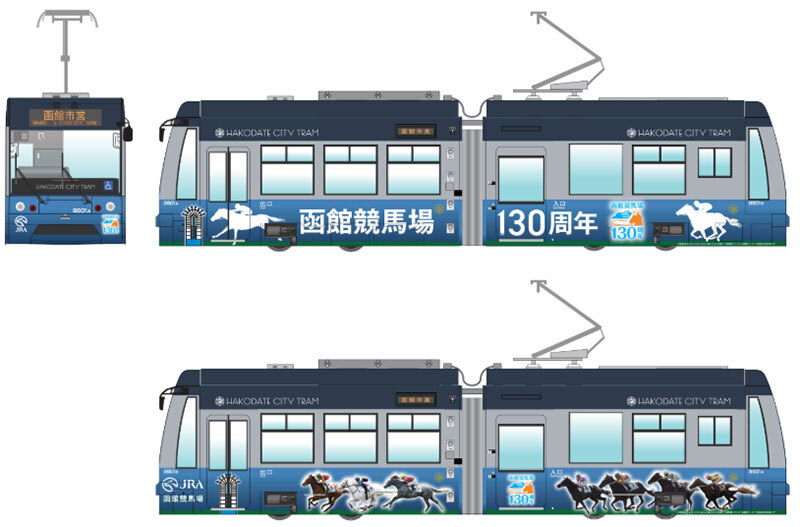 函館市 函館競馬場130周年記念ラッピング車両 運転（2026年3月27日