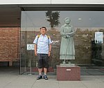 2019.6.18 (30) 三岸節子記念美術館 - 三岸節子の銅像 1760-1480