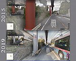湘南町屋ー深沢間のGoogle street view 2015 and 2019