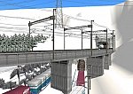 仮想日本海縦幹線雪景色トンネル新幹線1