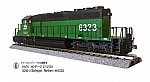 アメリカンディーゼル機関車SD40-2BurlingtonNorthern6333-6