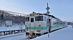 [JR北] キハ40形気動車1714@桜岡駅（石北本線）