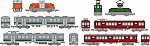 ノスタルジック鉄道コレクション 富井化学工業従業員専用通勤列車 3両セットA