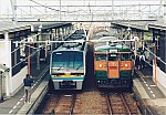 JR四国2000系 特急「南風」岡山ゆき＆国鉄115系電車（JR西日本） 普通琴平ゆき「こんぴら」ヘッドマーク