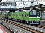 運用復帰したJR西日本奈良支所201系ND607編成(91-91) 。車番表記がはがれて１のみとなっています。