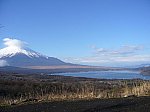 山中湖と富士山