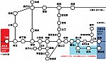 山口県内 鉄道路線図（2022年春～）