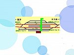 (新居町駅の配線図)