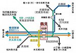 東海道線鶴見駅周辺図1