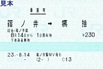 篠ノ井駅MV乗車券