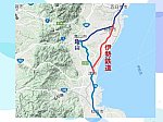 (四日市・津間の鉄道地図)