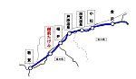 (北陸新幹線敦賀延伸路線図)