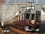阪急沿線西国七福神ヘッドマーク（大阪梅田方）を掲出する8008×8R