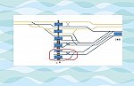 (((上野駅中電ホーム配線図)))