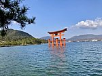 広島県宮島厳島神社鳥居満潮