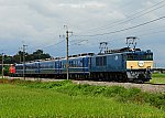 9431レ　EF641053＋12系＋DD51842【ELぐんま9fin】　2024/09/16 10:43　両毛線駒形－伊勢崎