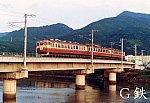 198610日豊本線臼杵川475曇り空