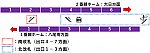 平野駅：谷町線１・２番線ホーム図