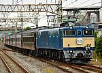 9731レ　EF641001＋旧客＋DD51842【ELぐんま3fin】　2024/11/10 10:07　上越線新前橋