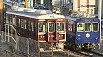 阪急6106＋能勢電鉄_阪神尼崎車庫で