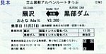 立山黒部アルペンルートきっぷ関電トンネル電気バス