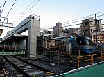 高架橋の柱が出現した京成立石駅