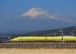 富士山　ドクターイエロー　7923A　923形T4編成　2025/01/24 11:38　東海道新幹線三島－新富士