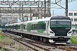 E257系5000番台OM-93編成の回送（特急あずさ71号関係）