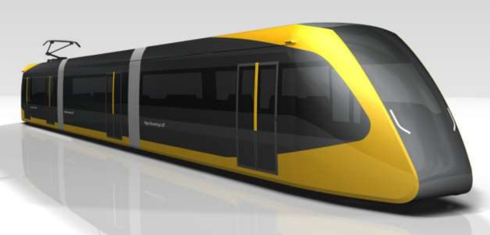 2023年開業を予定する「芳賀・宇都宮LRT」の車両（画像：宇都宮市）
