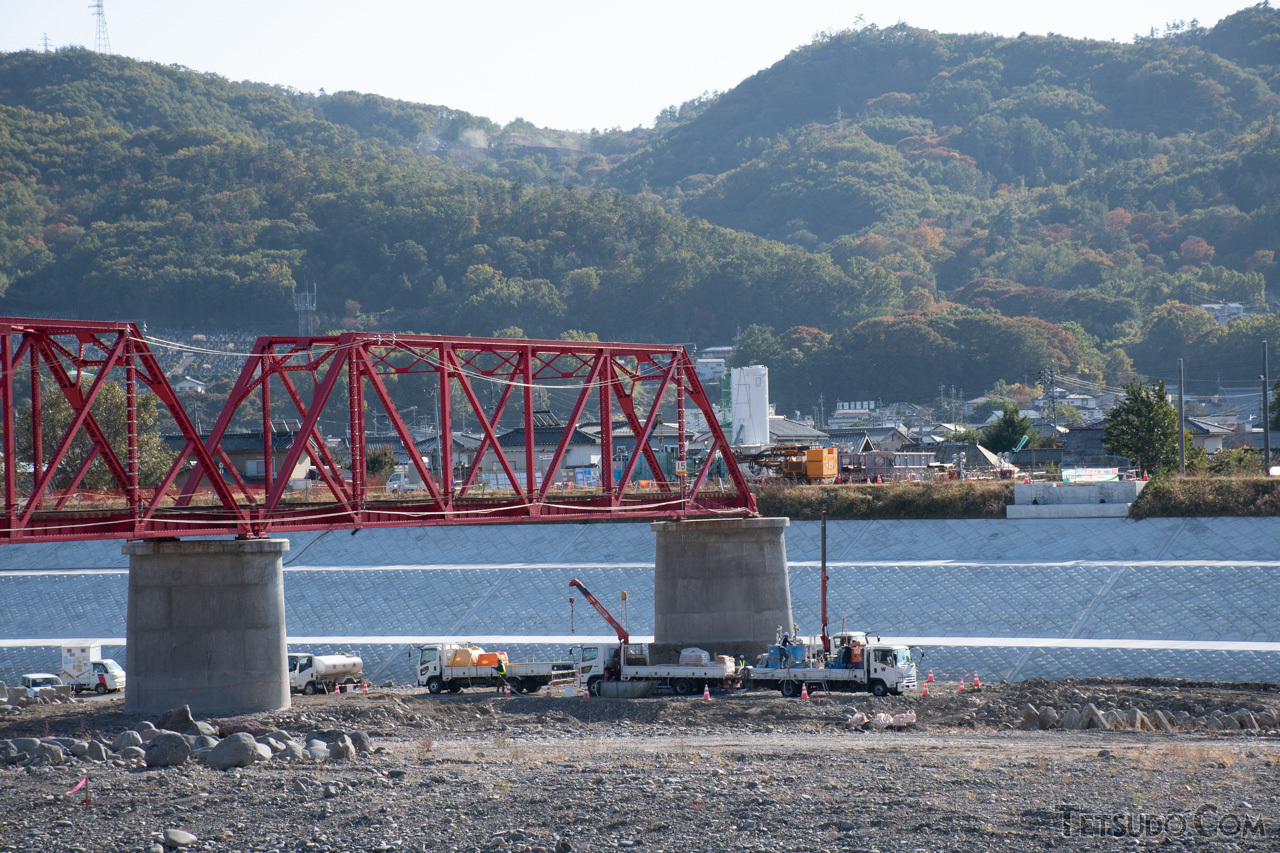 2019年の台風19号によって被災・流失していた千曲川橋りょう