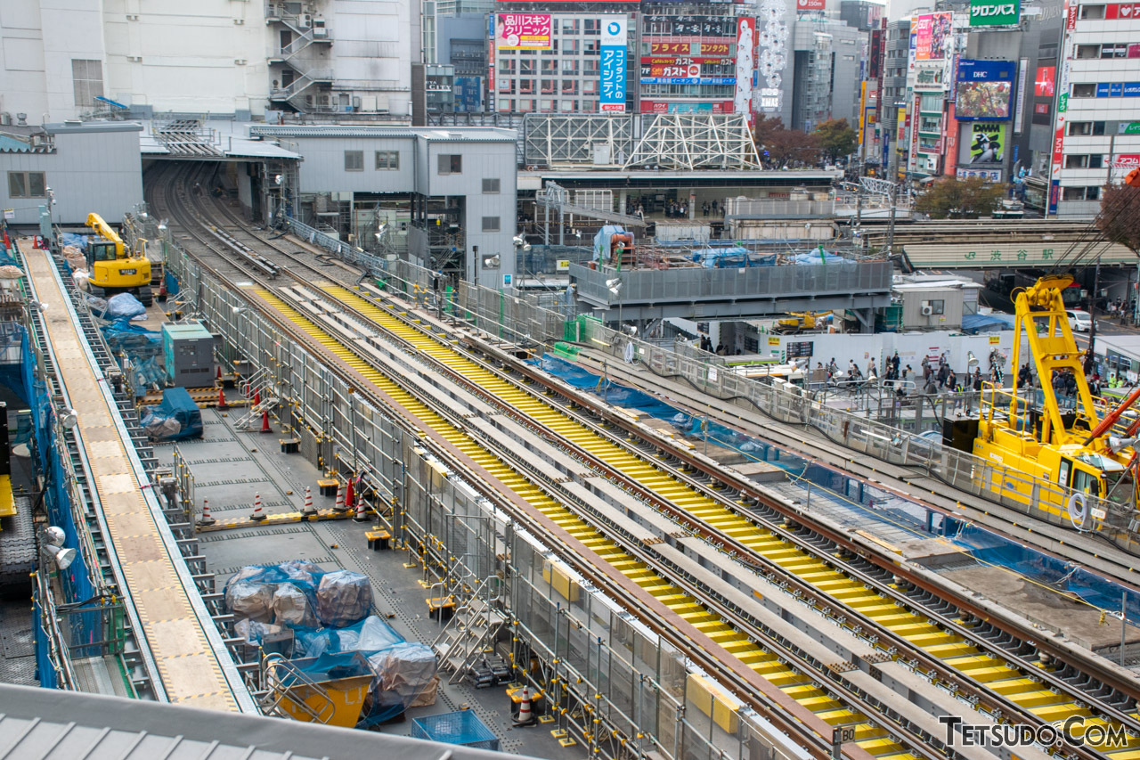 東急電鉄 東横線渋谷駅 地上駅カットレール