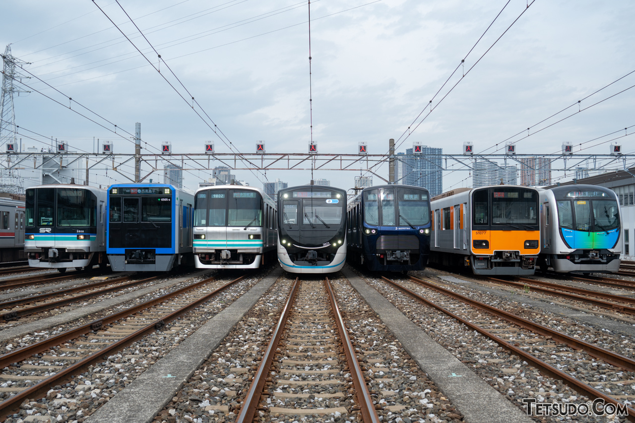 相鉄・東急直通線の直通ネットワークに関係する各社局の車両