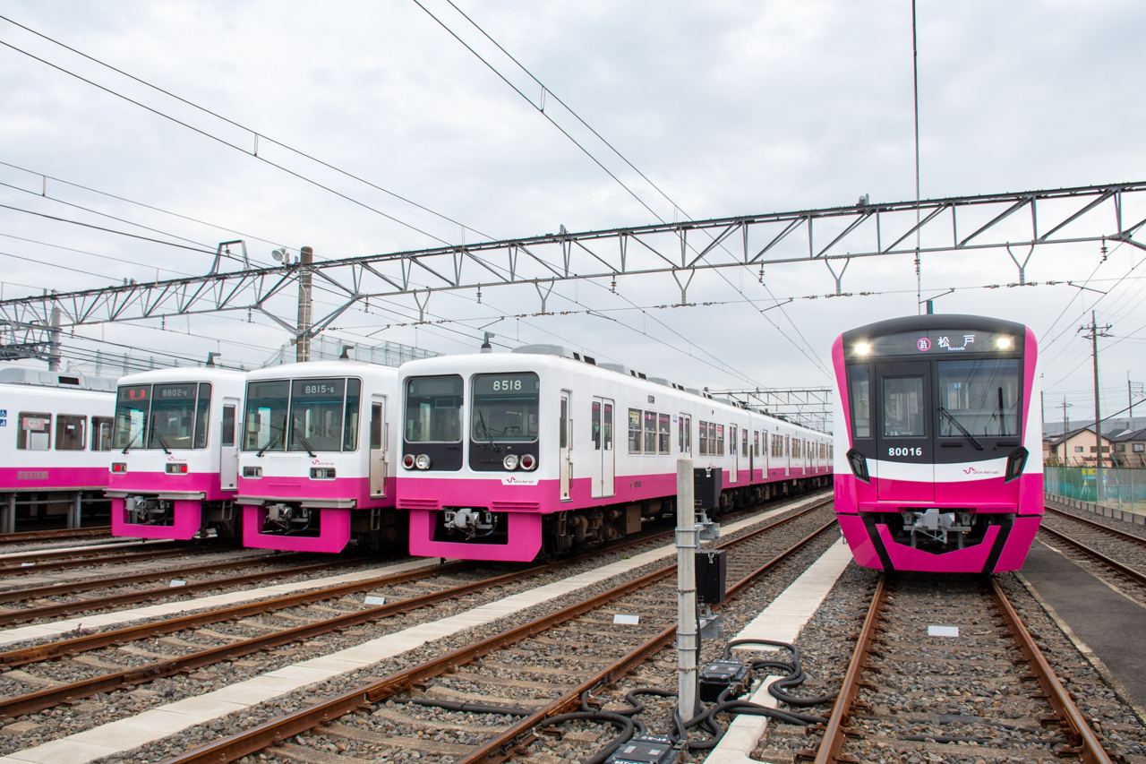 新京成電鉄のくぬぎ山車両基地