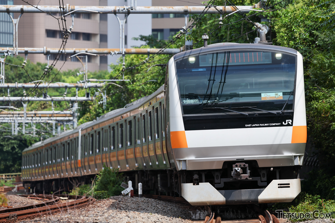 東京都を東西に貫く中央線。「東京附近改良計画」では、東京～立川間の複々線化が計画されていました