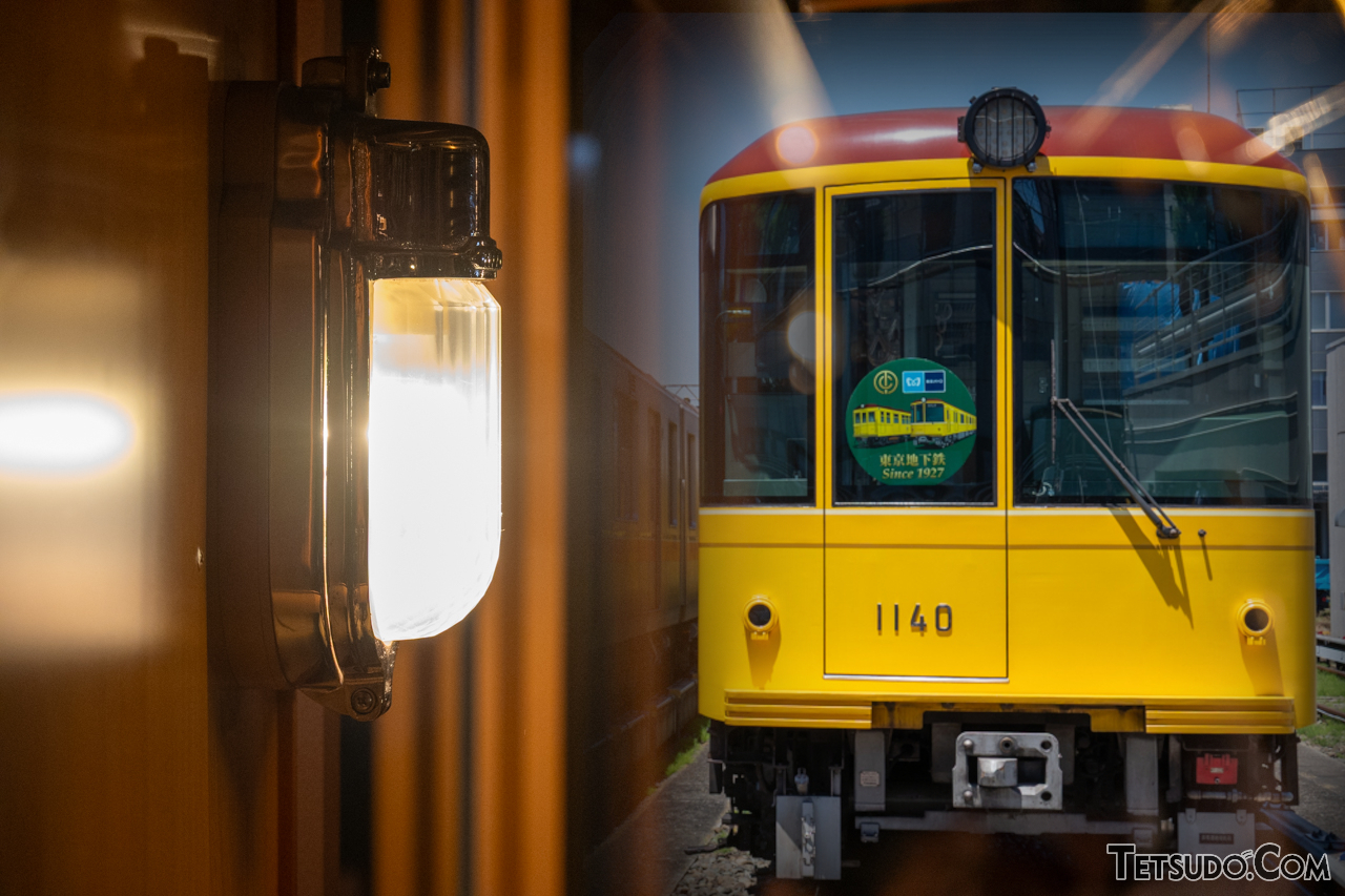 車内照明が消灯！ 車庫にも入線！ 東京メトロ銀座線のイベント列車「夢