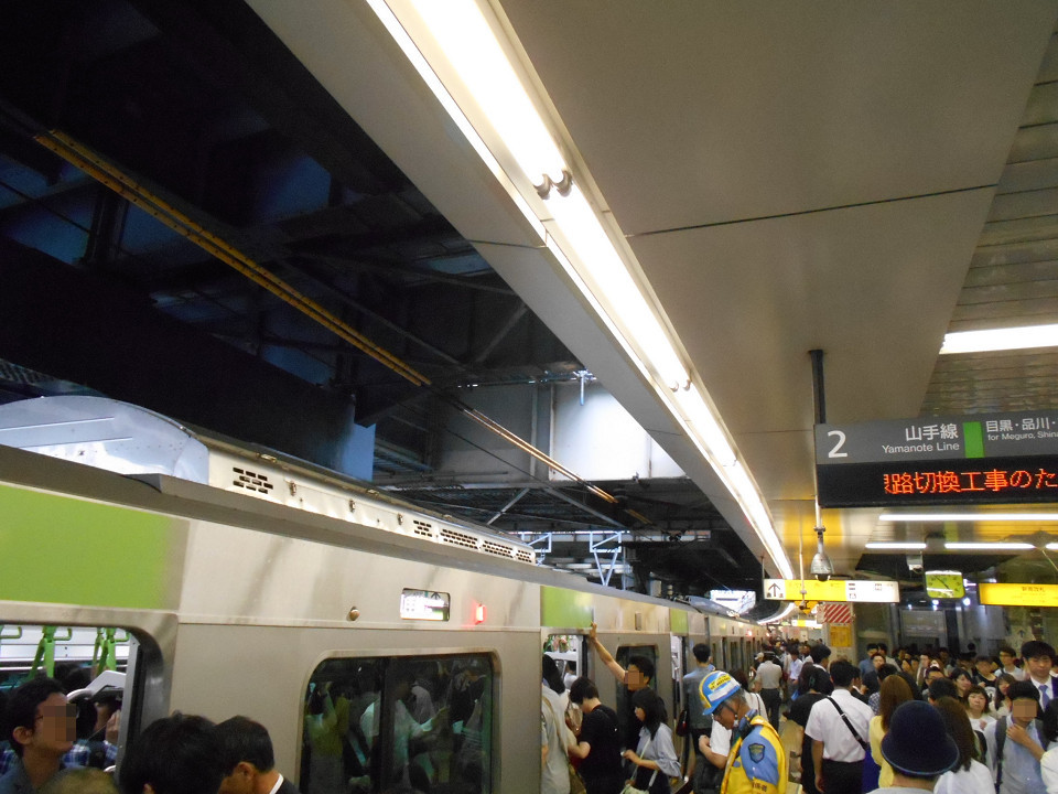 JRで同区間を移動する場合、山手線のみとなったため、山手線はどの列車も混み合い、乗れない人が出るケースも。時間帯によっては遅れも見られました。